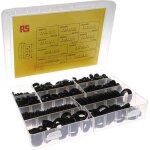 Rs pro - passe - cble en pvc noir ( prix pour 1 kit )
