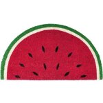 Past�que, rouge). tapis d'entr�e en forme de past�que. paillasson original en noix de coco avec support ...