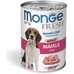Pt frais et morceaux de porc monge dog 400g