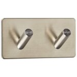 Pat�re adh�sive en inox adra - largeur 90 mm x hauteur 45 mm - crochets � 10 mm - synbioz