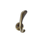 Patre courbe sur rosace de fixation - finition bronze