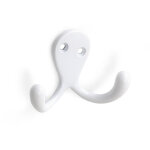 Pat�re murale classique � visser avec finition blanc. dimensions: 75x24x53 mm - talla