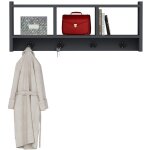 Pat�re murale avec �tag�res walter 75, 6cm bois anthracite