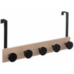 5five simply smart - pat�re de porte bois 5 t�tes noir