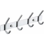 Patre porte manteau salle de bain porte manteau metal mural 4 crochets patre murale salle de bain acier ...