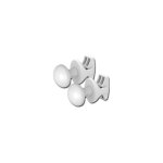 Lvi - patères rondes pour bagana et jarl - blanc 3900155 Lvi - patères rondes pour bagana et jarl - blanc 3900155