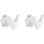 Patère tête de loup blanc pour sèche serviette noyon & thiebault (x2) Patère tête de loup blanc pour sèche serviette noyon & thiebault (x2)