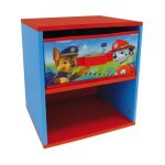 Les tendances ? table de chevet pat patrouille color�e 33x30x36cm ? mdf laqu� ? tiroir pratique pour ...