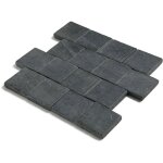 Pav� ext�rieur en pierre naturelle ardoise 15x15 cm ? �paisseur 3 cm ? carrossable pour all�es et terrasses ...