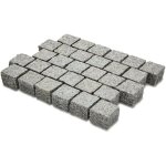 Ro'ma nature - pav� ext�rieur pierre naturelle granit du tarn - 10x10x8 cm - gris