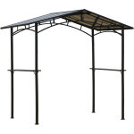 Mh - pavillon de jardin abri de barbecue astrid noir