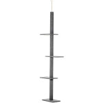 Pawhut - arbre à chat poteau à griffer hauteur réglable dim. 43l x 27i x 228 - 260h cm 4 niveaux d'activités ... Pawhut - arbre à chat poteau à griffer hauteur réglable dim. 43l x 27i x 228 - 260h cm 4 niveaux d'activités ...