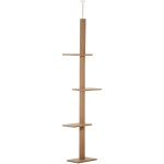 Pawhut - arbre à chat poteau à griffer hauteur réglable dim. 43l x 27i x 228 - 260h cm 4 niveaux d'activités ... Pawhut - arbre à chat poteau à griffer hauteur réglable dim. 43l x 27i x 228 - 260h cm 4 niveaux d'activités ...