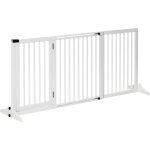 Barrire de scurit chien barrire autoportante longueur rglable porte verrouillable intgre dim. ...