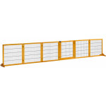 Pawhut - barrire de scurit parc enclos chien modulable pliable porte verrouillable intgre 5 panneaux ...