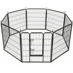 Pawhut - bc - elec - 5663 - 1305 parc  chiots, enclos pour chiens et autres animaux, 8 panneaux 80x80, ...