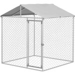 Enclos poulailler chenil 4 m - parc grillag dim. 2l x 2l x 2, 37h m - poulailler chenil entirement ...