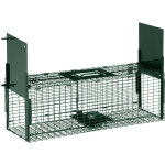 Pawhut - pige de capture pour petits animaux type lapin rat - 2 entres + poigne - dim. 60l x 18l x ...