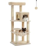 Pawz road - arbre � chat en bois, tour de chat moderne, avec griffoirs sisal, condo confortable et grand ...