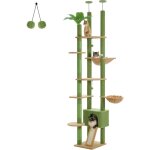 Pawz road ? arbre � chat au plafond ajustable 230 - 252 cm ? multi - niveaux avec 5 plateformes, 2 hamacs ...