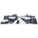 Paysage de pistes de ski 120 x 40 x 25 cm