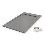 Pdd - receveur de douche extra plat premium ambiente gris poussi�re ral 7037 100x140