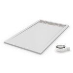 Pdd - receveur de douche extra plat premium blanc ral 9003 90x130
