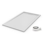 Pdd - receveur de douche extra plat premium pro blanc ral 9003 80x110