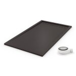 Pdd - receveur de douche extra plat premium pro gris ardoise ral 7016 80x160