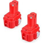 Pdstation - 2x ni - mh 9. 6v 4. 8ah ni - mh batterie compatible avec makita batterie 9100 9134 9135 pa09 ...