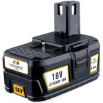 Pdstation - rb18l50 batterie de remplacement pour ryobi 18v one + batterie 18v 5. 5ah p108 p104 p102 ...