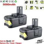 Pdstation - pour ryobi rb18l50 one + batterie lithium 5. 5ah 18 v rb18l40 rb18l25 rb18l15 rb18l13 p108 ...