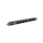 Pdu - 04e04i - 0200 - bk unit de distribution d'nergie 1u noir 4 sortie(s) ca - lanberg