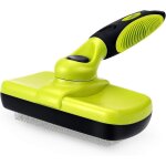 Pecute brosse chiens et chats autonettoyante enl�vement efficace jusqu'� 95% des poils morts et sous ...
