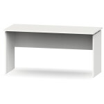 Pegane - bureau coloris blanc - hauteur 76 x longueur 155 x profondeur 68 cm