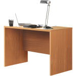 Pegane - bureau coloris merisier - longueur 120 x profondeur 60 cm Pegane - bureau coloris merisier - longueur 120 x profondeur 60 cm