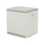 Pegane - coffre de rangement 90l int�rieur / ext�rieur coloris beige - longueur 60 x profondeur 61 x ...