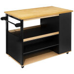 Meuble de cuisine / rangement cuisine coloris noir - longueur 108 x profondeur 60 x hauteur 89 cm pegane ...