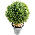 Pegane - plante artificielle haute gamme spécial extérieur / buis boule artificiel - dim : h. 45 x d. ... Pegane - plante artificielle haute gamme spécial extérieur / buis boule artificiel - dim : h. 45 x d. ...