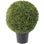 Pegane - plante artificielle haute gamme sp�cial ext�rieur / buis boule artificiel - dim : h. 67 x d. ...