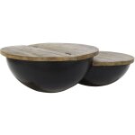 Pegane - table basse en bois et métal coloris naturel / noir - longueur 114 x profondeur 76 x hauteur ... Pegane - table basse en bois et métal coloris naturel / noir - longueur 114 x profondeur 76 x hauteur ...