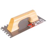 Peigne en acier 28 m. (10x10) manche en bois ferm 65985 rubi.