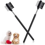 Peigne anti - taches pour les yeux de chien, 2 peignes double face pour les yeux de chien, peigne � larmes ...