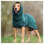 Peignoir pour chien en microfibre serviette de bain pour chien � s�chage rapide - xl vert soekavia
