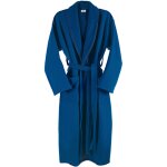 Peignoir en coton nid d'abeille en bleu l / xl - wellhome
