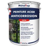 Peinture acier antico - noir de s�curit� - ral 9004 - 1 l - m�taltop