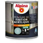 Peinture acrylique multisupports - satin conditionnement: 0, 5l - couleur: vert aloe - alpina
