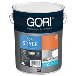 Gori - peinture acrylique murs et plafonds style velours blanc bidon de 3l