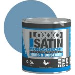Loxxo - peinture acrylique murs & plafonds - monocouche - satin conditionnement: 0, 5l - couleur: paris ...
