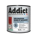 Peinture acrylique satin 0. 5 litre tomette addict